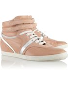 Sergio Rossi Still Leather Wedge Sneakers - Lyst