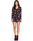 H&M Patterned Jumpsuit - Lyst