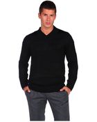 Adidas Slvr Slvr Tech Striped V-Neck Sweater - Lyst