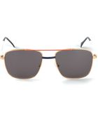 Sheriff & Cherry Rectangle Frame Sunglasses - Lyst