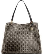 Tommy Hilfiger Jacquard Th Hinge Tote - Lyst