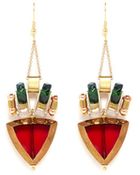 Scho Triangle Glass Bead Drop Earrings - Lyst