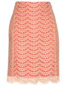 Carven Lace Pencil Skirt - Lyst