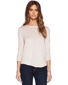 Vince Basic Long Sleeve Tee - Lyst