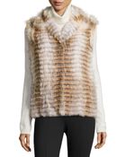 Gorski Kit Fox Fur Collarless Vest - Lyst
