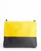 Celine Sunflower, Black And Ecru Leather 'All Soft' Shoulder Bag - Lyst