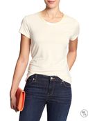 Banana Republic Factory Scoop-Neck Luxe-Touch Tee - Lyst