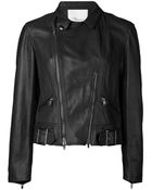 3.1 Phillip Lim Belted Motorcycle Jacket - Lyst