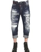 DSquared2 20Cm Patches Big Dean Cotton Denim Jeans - Lyst