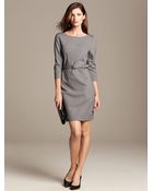Banana Republic Belted Ponte Sheath - Lyst