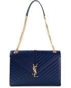 Saint Laurent Monogram Shoulder Bag - Lyst