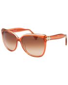 Emilio Pucci Womens Square Peach Sunglasses - Lyst