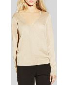 Vince Camuto Metallic Knit Sweater - Lyst