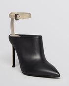 Vince Pointed Toe Ankle Strap Mule Booties - Armon High Heel - Lyst