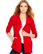 Kensie Ponte-Knit Snap Jacket - Lyst