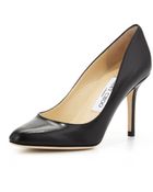 Jimmy Choo Gilbert Leather Almond-toe Pump - Lyst