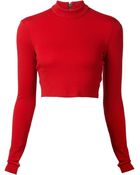 Alice + Olivia Cropped Top - Lyst