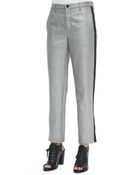 Rag & Bone Wool-Blend Trousers W/ Sport Stripe - Lyst