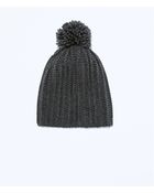 Zara Knitted Hat - Lyst