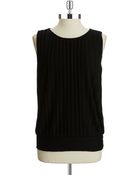 Calvin Klein Pleated Tank - Lyst