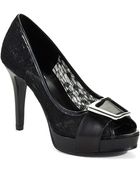 Nine West Cassilina Peep Toe Pumps - Lyst