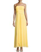 Laundry By Shelli Segal Strapless Double-Twist Pleated Chiffon Gown - Lyst