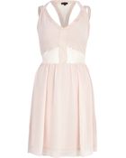 River Island Lace Insert Slip Dress - Lyst