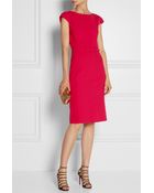Oscar de la Renta Stretch-Wool Dress - Lyst