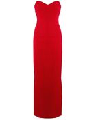 Grace Mmxiii No.10 Strapless Jacquard Gown Ruby - Lyst