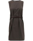 Brunello Cucinelli Sleeveless Cotton Dress - Lyst