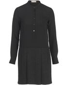 Stefanel Drawn Wool Jersey Dress - Lyst