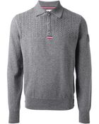 Moncler Gamme Bleu Knit Sweater - Lyst