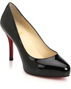 Christian Louboutin Patent Leather Pumps - Lyst