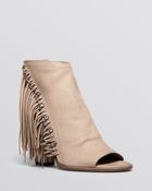 Dolce Vita Open Toe Booties - Noralee Fringe - Lyst