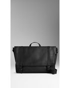 Burberry Grainy Leather Messenger Bag - Lyst