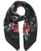 Dolce & Gabbana Printed Silk Scarf - Lyst