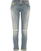 River Island Light Wash Ripped Knee Matilda Skinny Jeans - Lyst