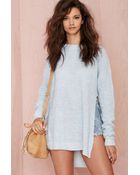 Nasty Gal Seek Out Split Sides Sweater - Lyst