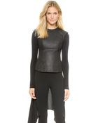 Gareth Pugh Long Sleeve Top Black - Lyst