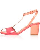 Topshop Nowadays Tbar Sandals - Lyst