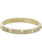 Michael Kors Pavé Studded Gold-Tone Bangle - Lyst