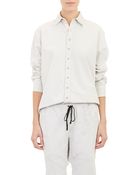 Barneys New York Point-Collar Shirt - Lyst