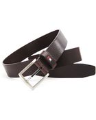 Tommy Hilfiger Danton 3.5 Brown Leather Belt - Lyst