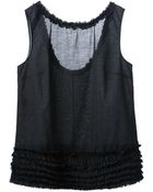 Marni Ruffle Hem Blouse - Lyst