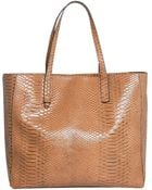Mango Snake-Effect Shopper Bag - Lyst
