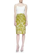 Jason Wu Botanical Linen-Blend Trouser Skirt - Lyst