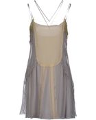 Alberta Ferretti Short Dress - Lyst