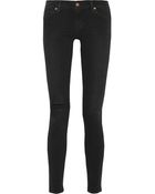 Textile Elizabeth And James Debbie Distressed Mid-Rise Skinny Jeans - Lyst