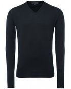 John Smedley V-Neck Merino Wool Bobby Jumper - Lyst