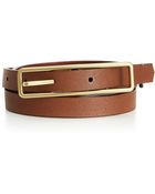 Fossil Rectangle Buckle Leather Jean Belt - Lyst